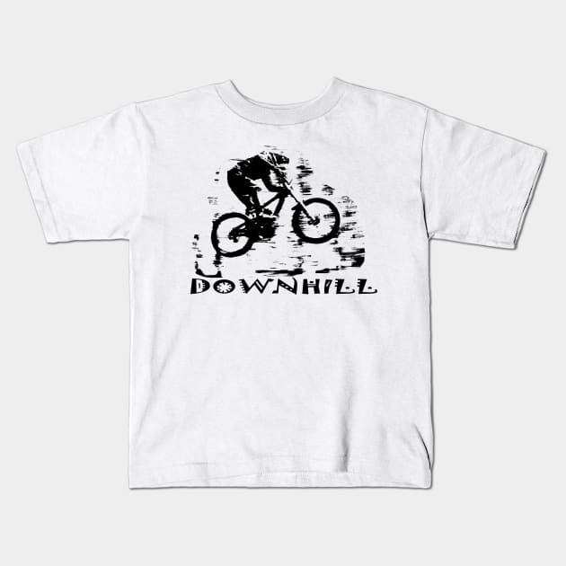 downhill Kids T-Shirt by rickylabellevie